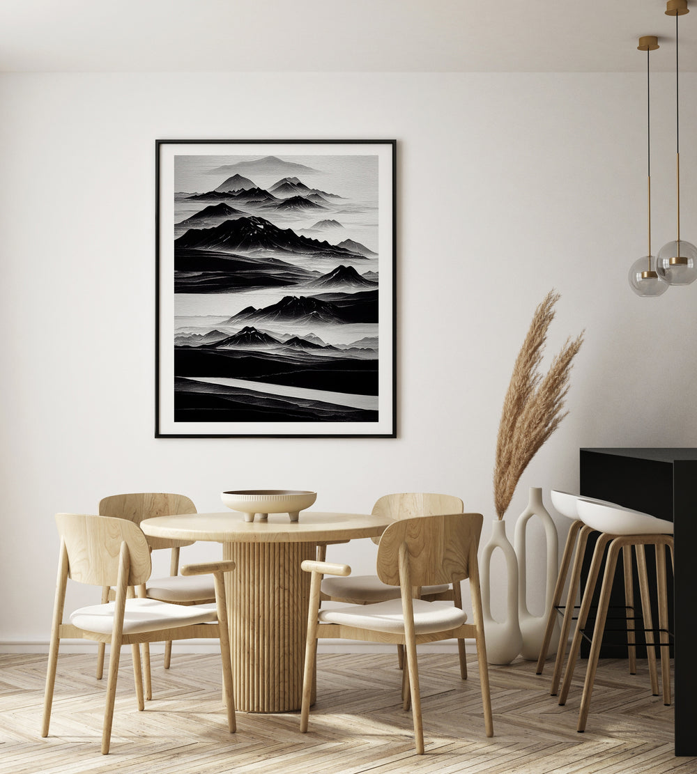 Mountains poster illustration