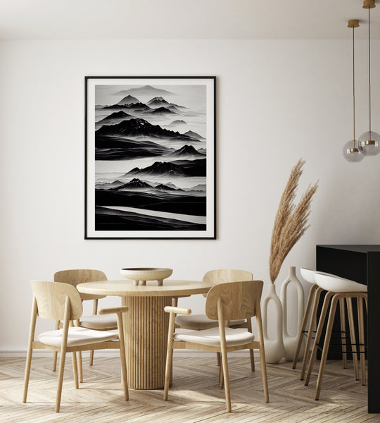 Mountains poster illustration