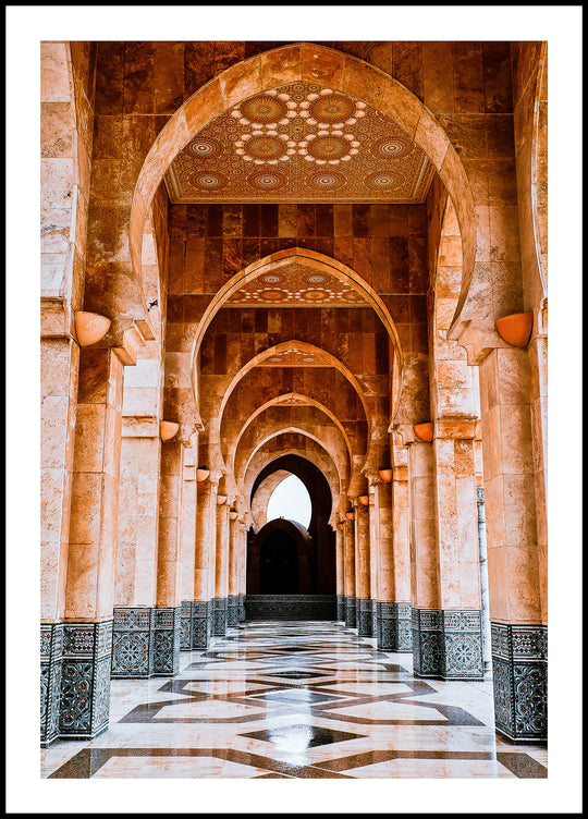 Poster Mosque Hassan II Casablanca Morocco