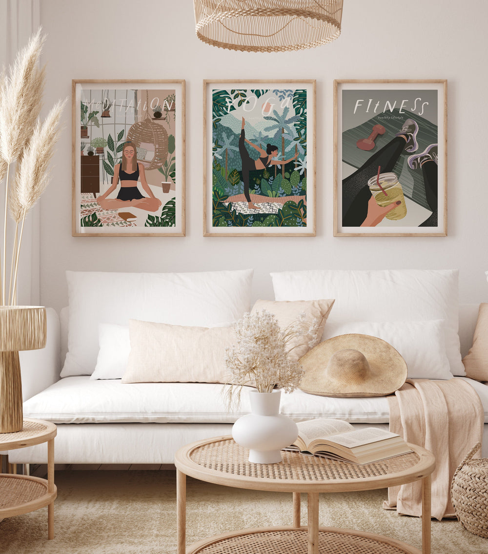 Poster Healthy lifestyle - yoga
