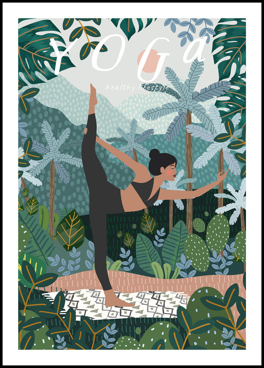 Poster Healthy lifestyle - yoga