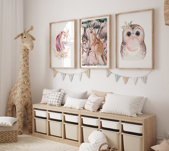 Poster Kangaroo in the forest