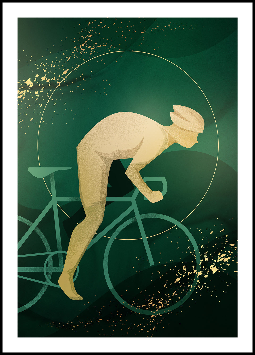 Men's Cycling Poster