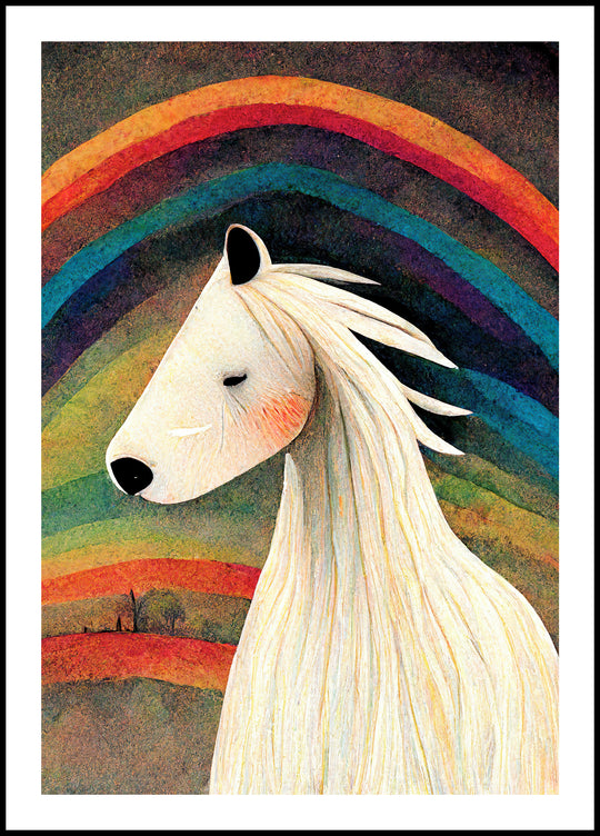 Poster Horse and Rainbow