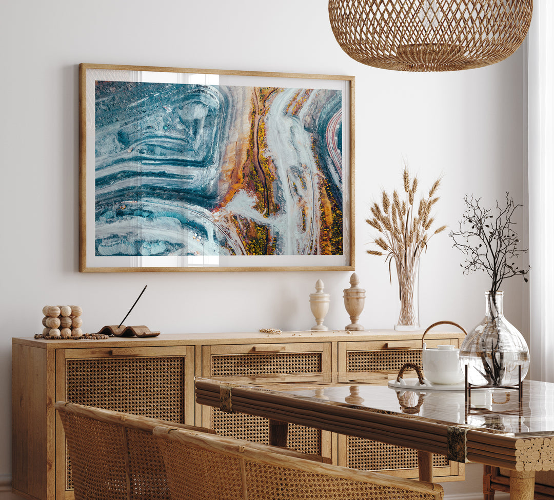 Poster Open pit iron ore mine