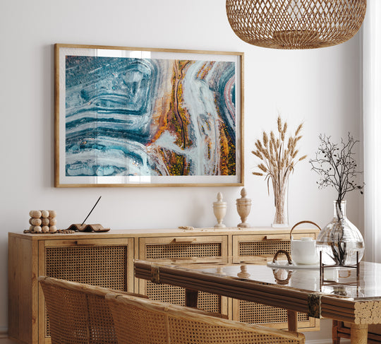 Poster Open pit iron ore mine