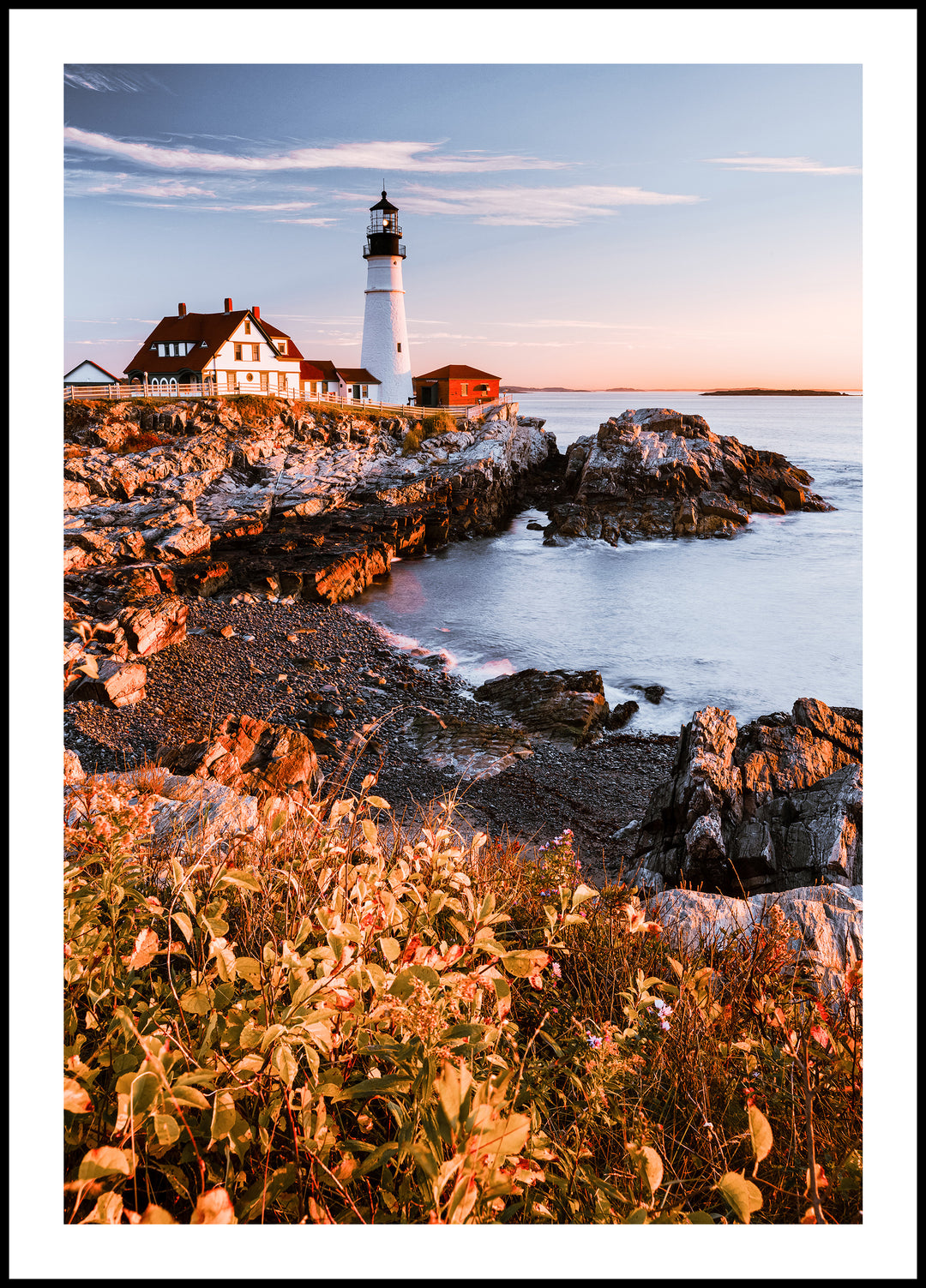 Maine USA Lighthouse Poster