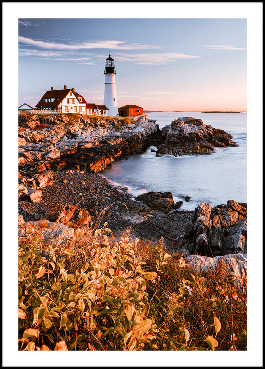Maine USA Lighthouse Poster