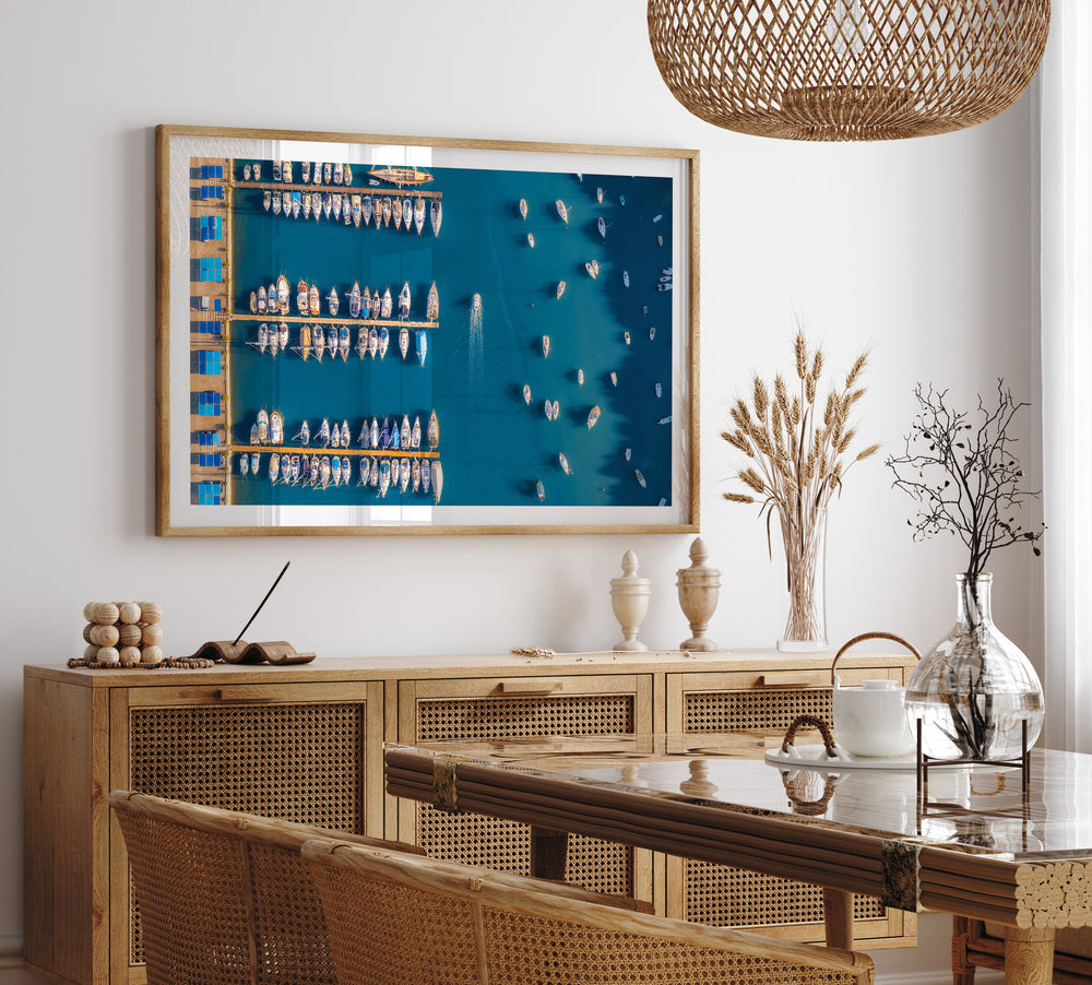 Poster Boats in the port of Pula Croatia
