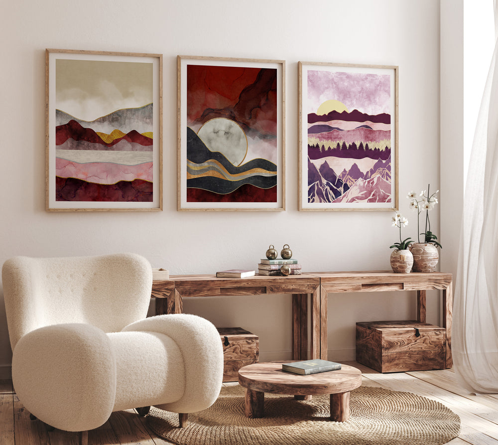 Poster Fog over the mountains