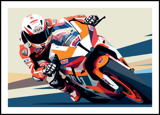Plakat Motocyklista