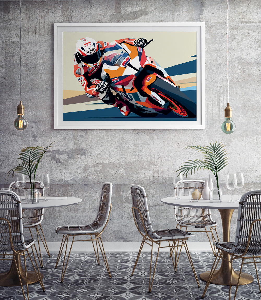Plakat Motocyklista