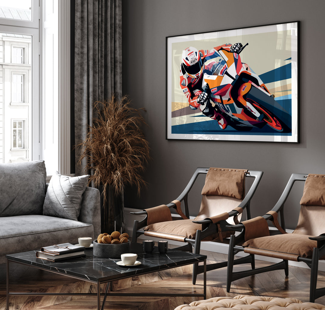 Plakat Motocyklista