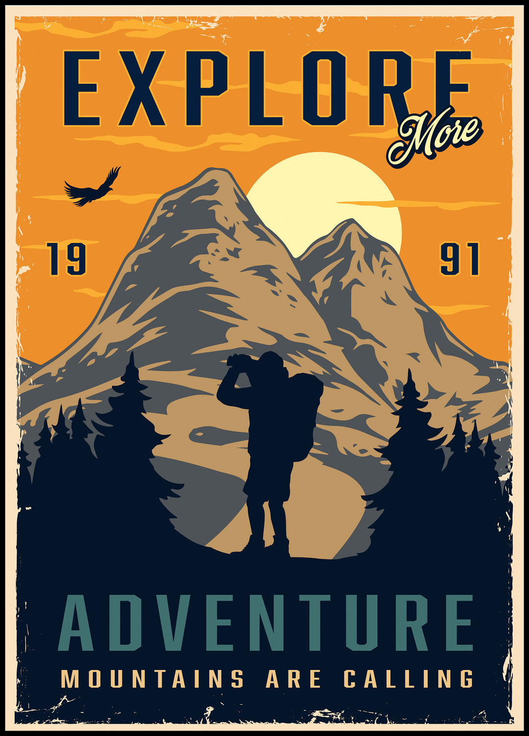 Mountains are calling poster