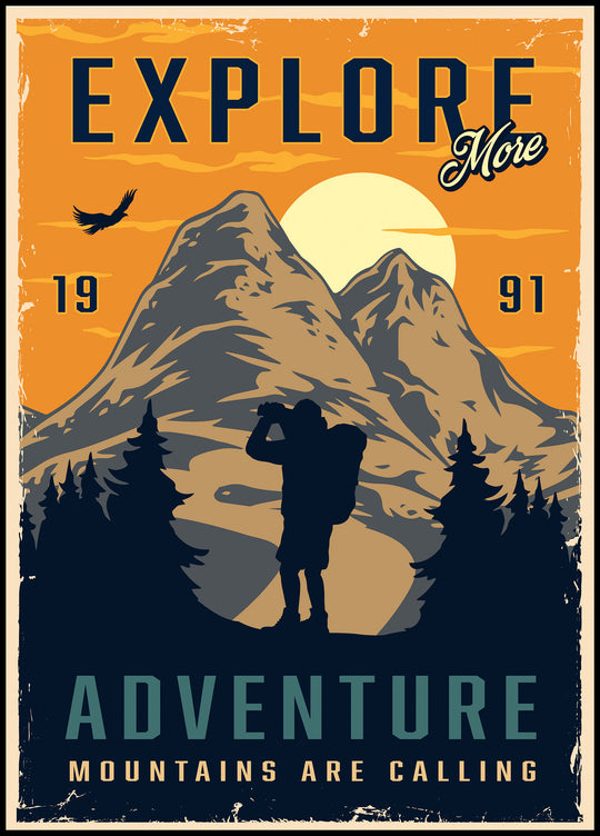 Mountains are calling poster