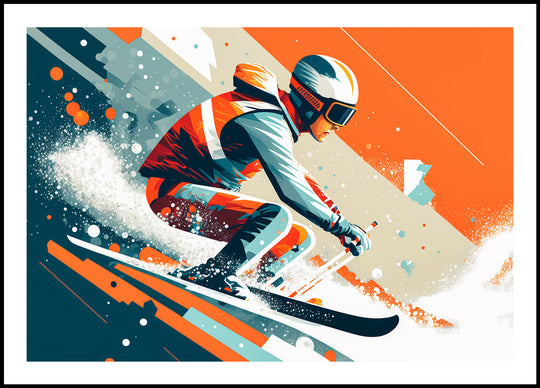 Poster Skier