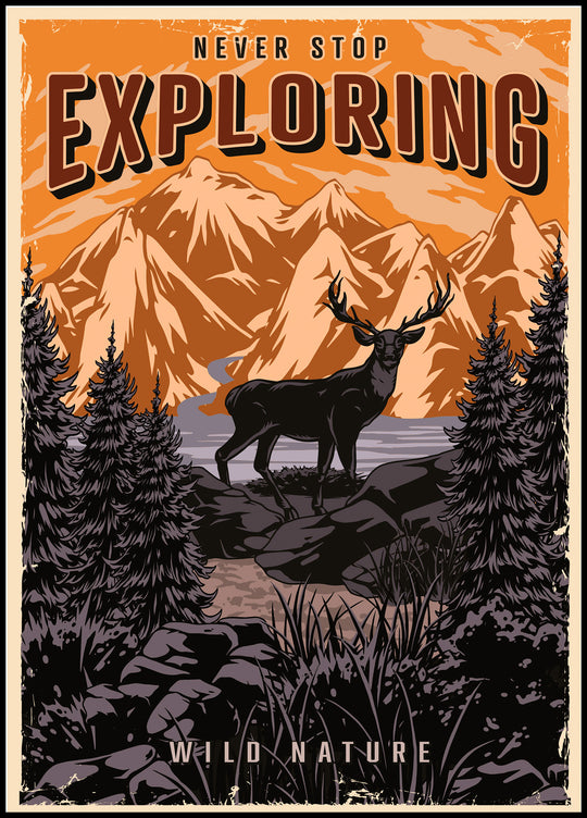 Never Stop Exploring Poster