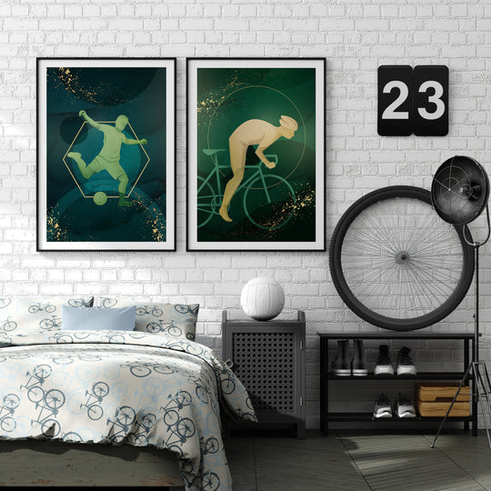 Men's Cycling Poster