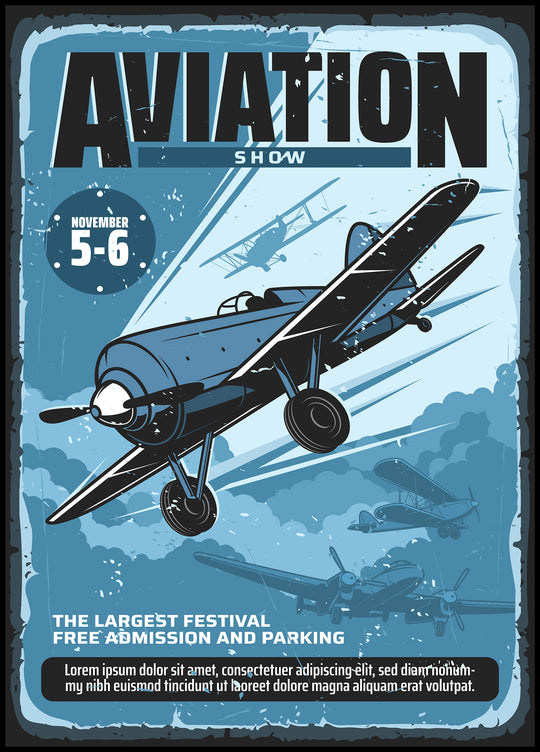 Airplane show poster