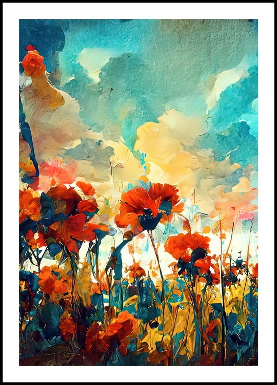 Poppies Field Poster