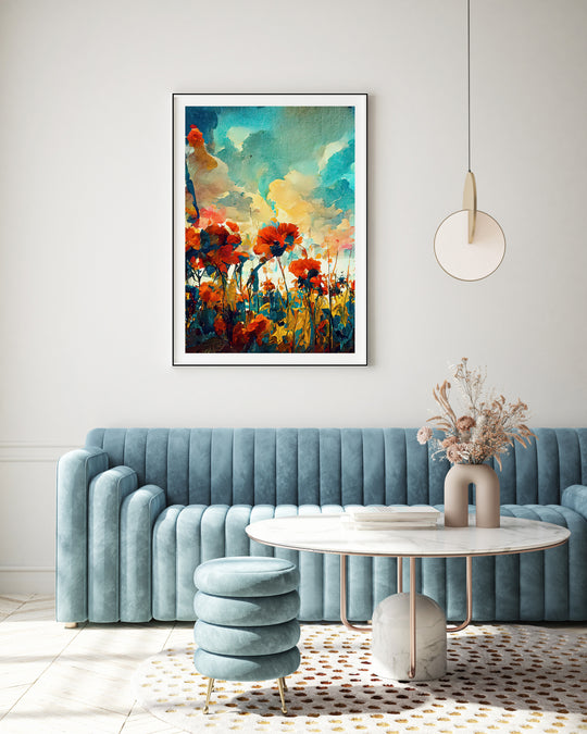 Poppies Field Poster