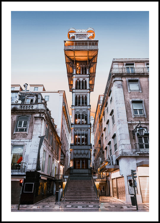 Plakat Winda Santa Justa Lizbona