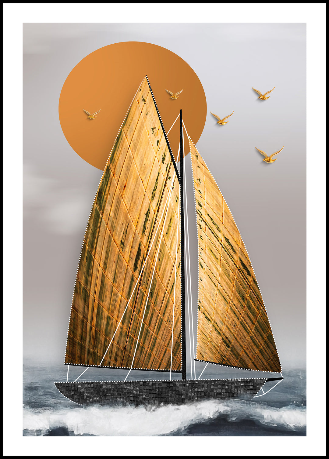 Poster Ship at Sea