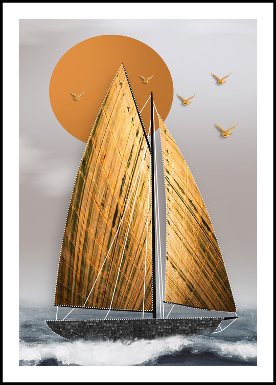 Poster Ship at Sea