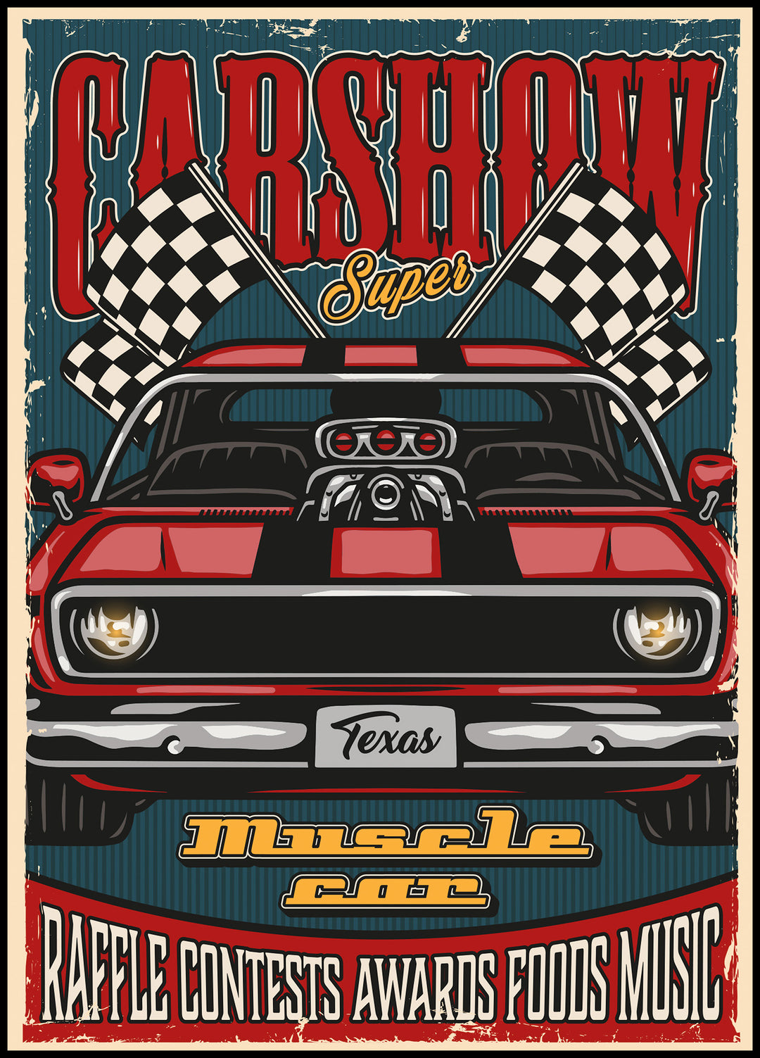 Super Car Show Poster