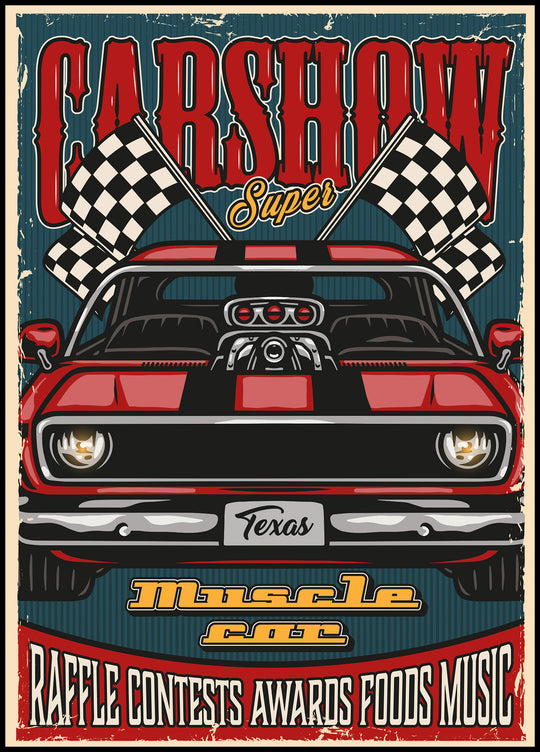 Super Car Show Poster