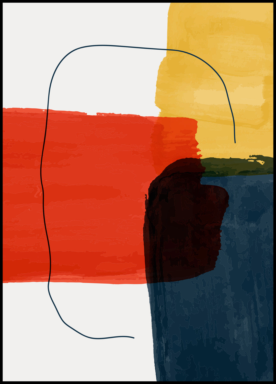 Poster Tricolor abstraction 3