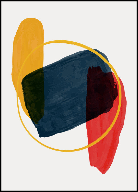 Poster Tricolor abstraction