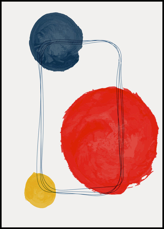 Poster Tricolor abstraction 2