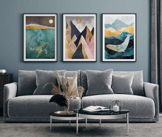 Poster Whale in the ocean 2