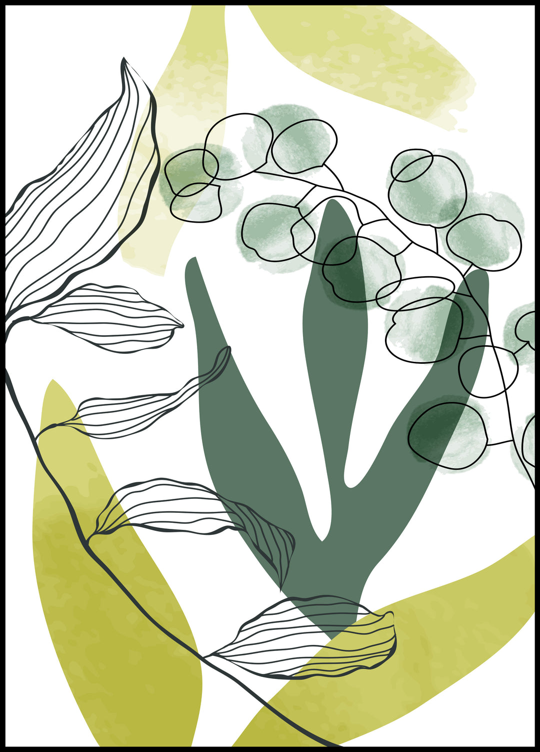 Green leaves poster 1
