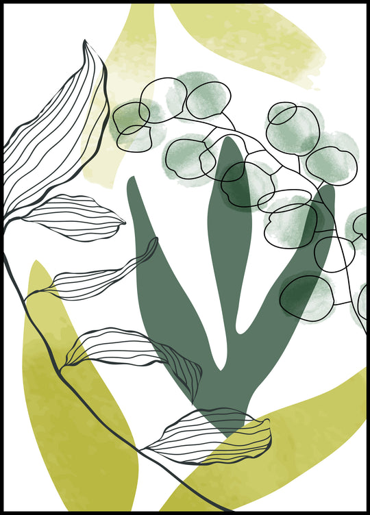 Green leaves poster 1