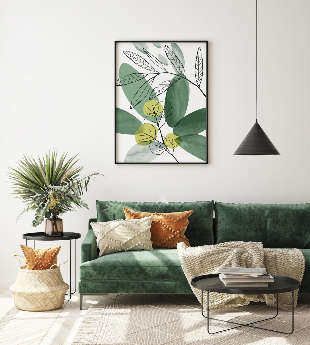 Green leaves poster 3