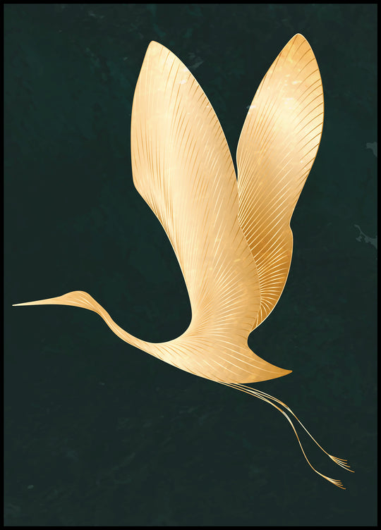 Poster Golden Heron 1