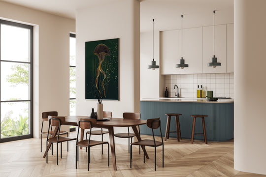 Poster Golden Jellyfish 2