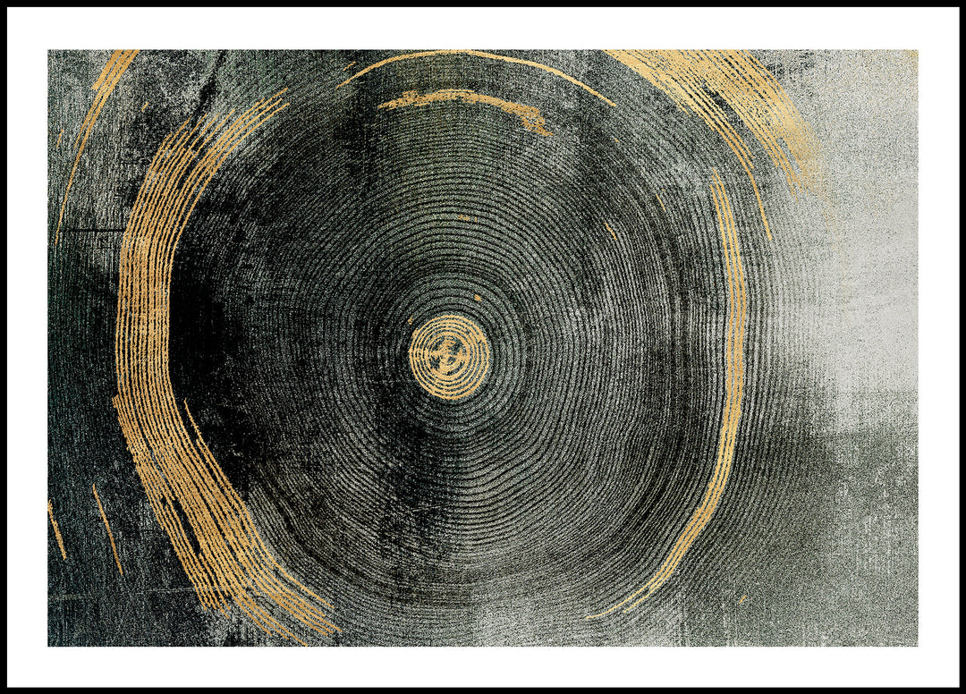 Poster Gold black branch