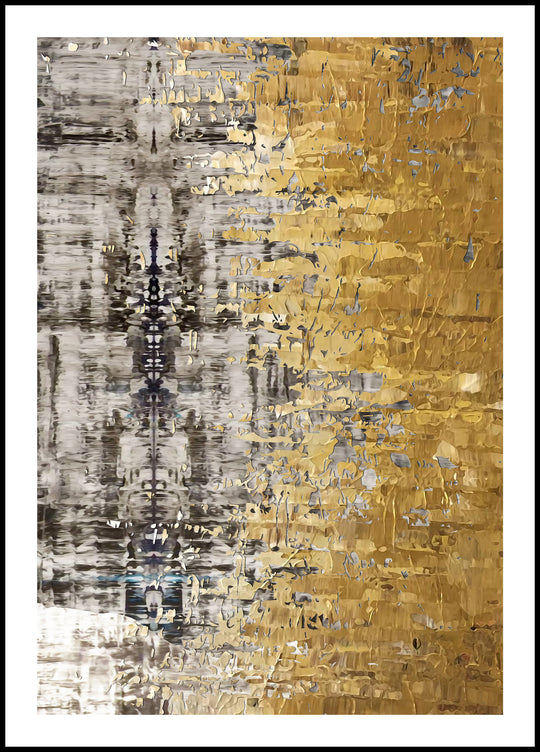 Poster Gold Black Landscape 2
