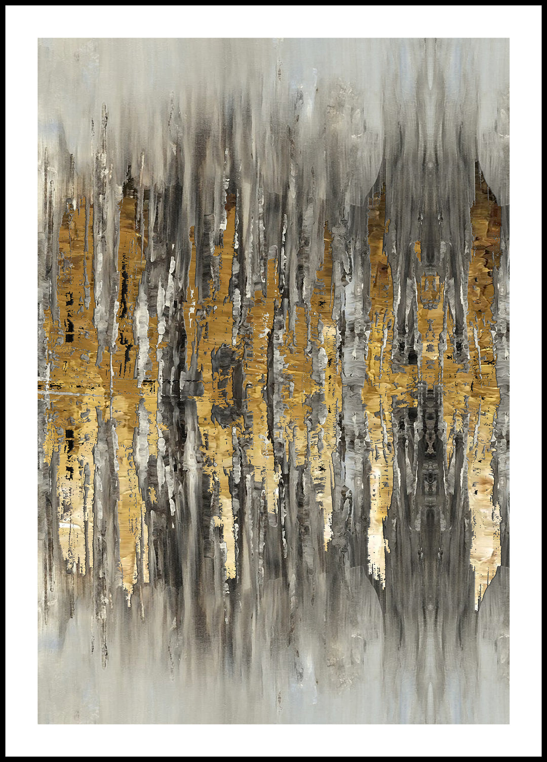 Poster Gold Black Landscape
