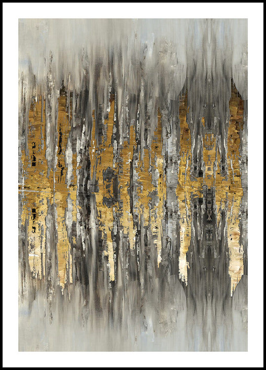 Poster Gold Black Landscape