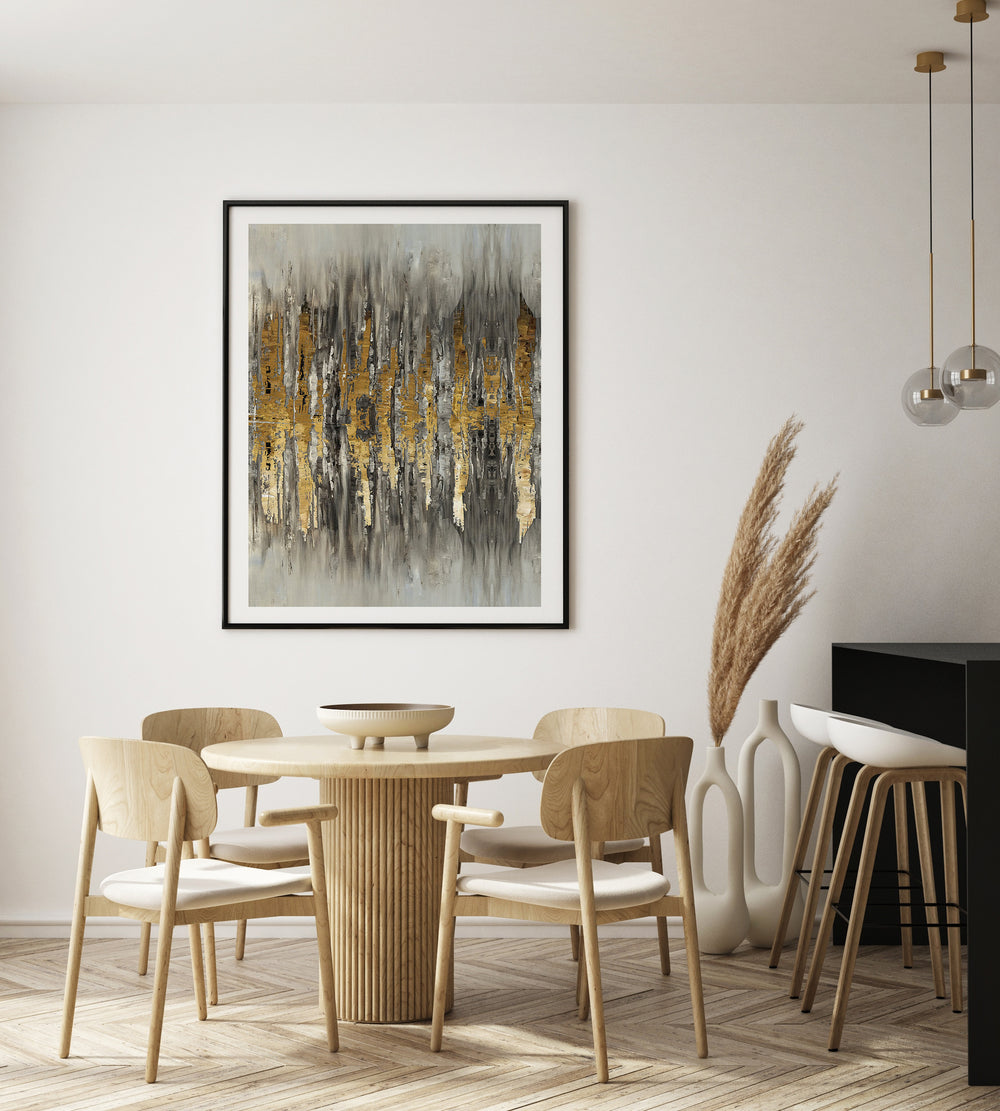 Poster Gold Black Landscape