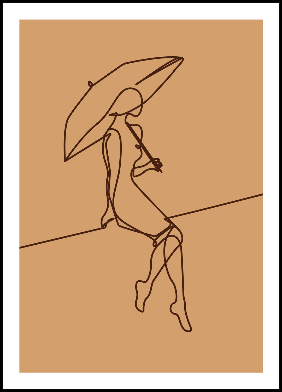 Poster With an umbrella