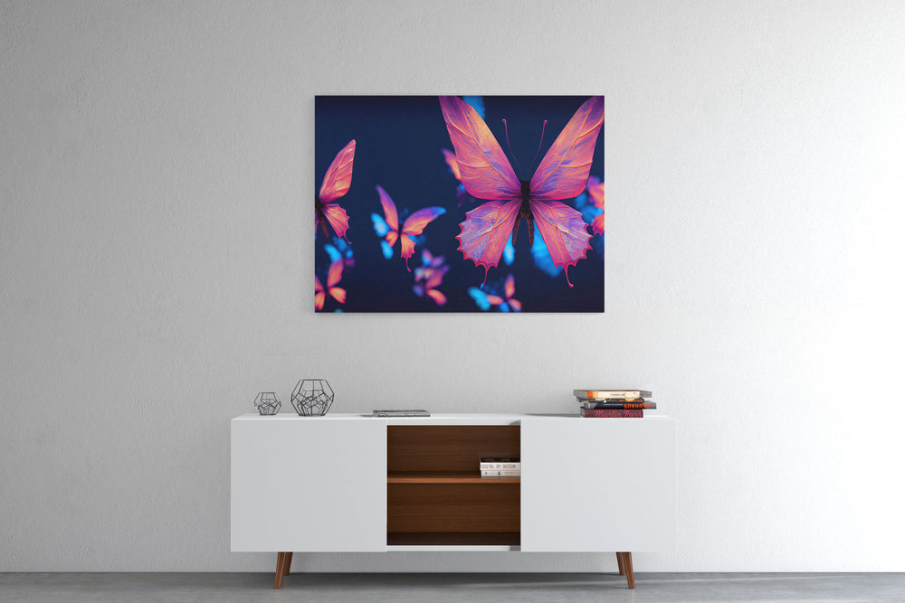 Obraz Neonowe motyle