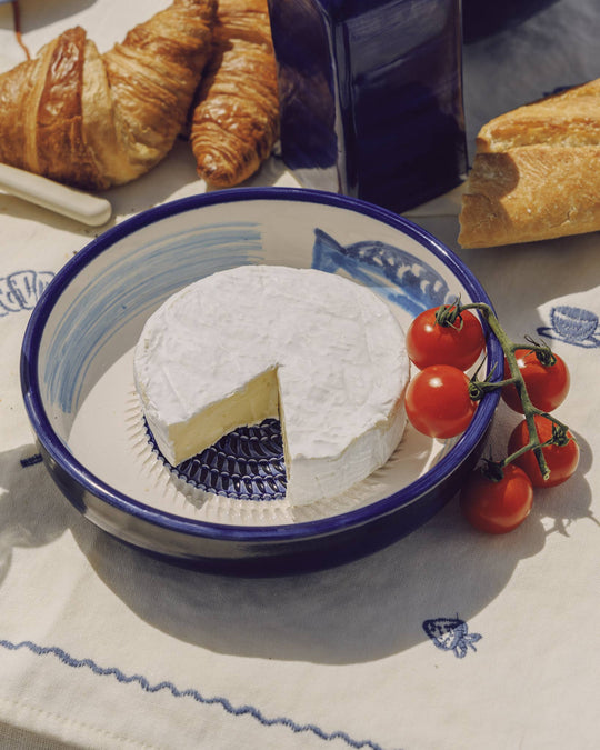 Ceramiczna miseczka do tarcia czosnku – duża – niebieska (19 cm) –  Blue Tuna