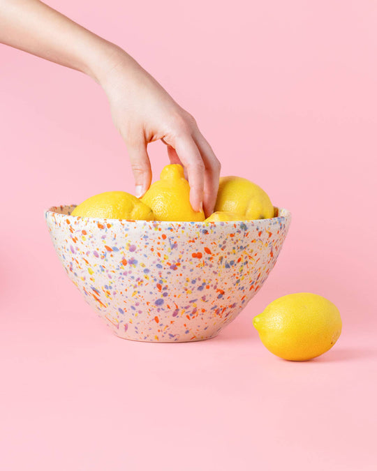 Ceramiczna misa do sałatek 1,5 l – 21 cm – wielokolorowa – Carnival