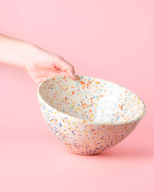 Ceramiczna misa do sałatek 1,5 l – 21 cm – wielokolorowa – Carnival