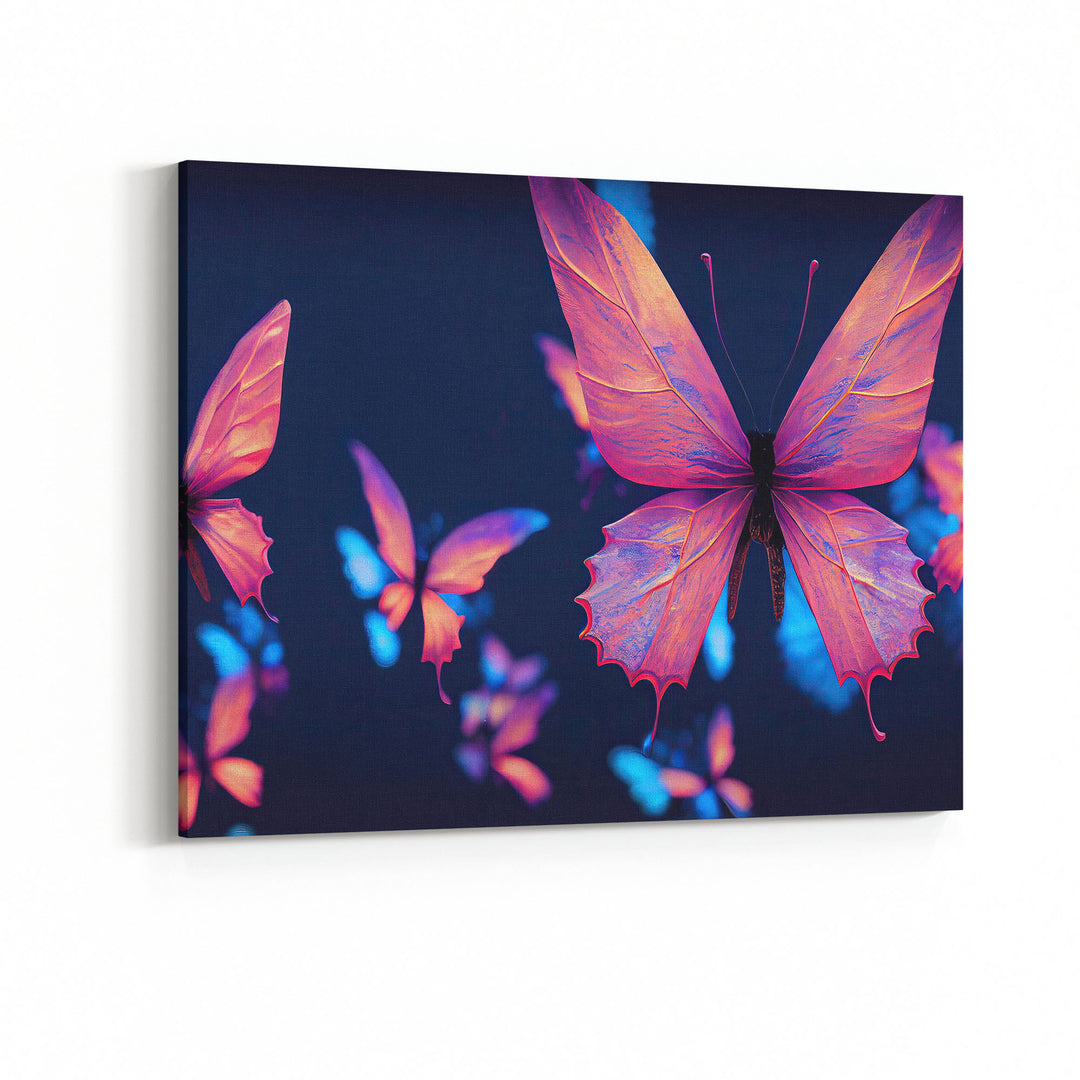 Obraz Neonowe motyle
